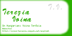 terezia voina business card